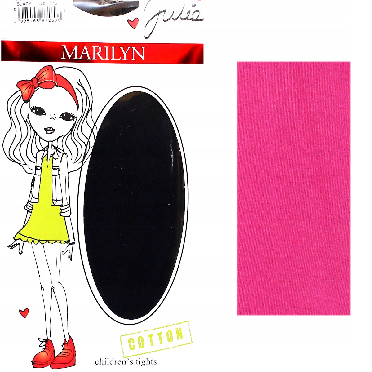 

Marilyn Julia 128/134 rajstopy bawełniane fuxia