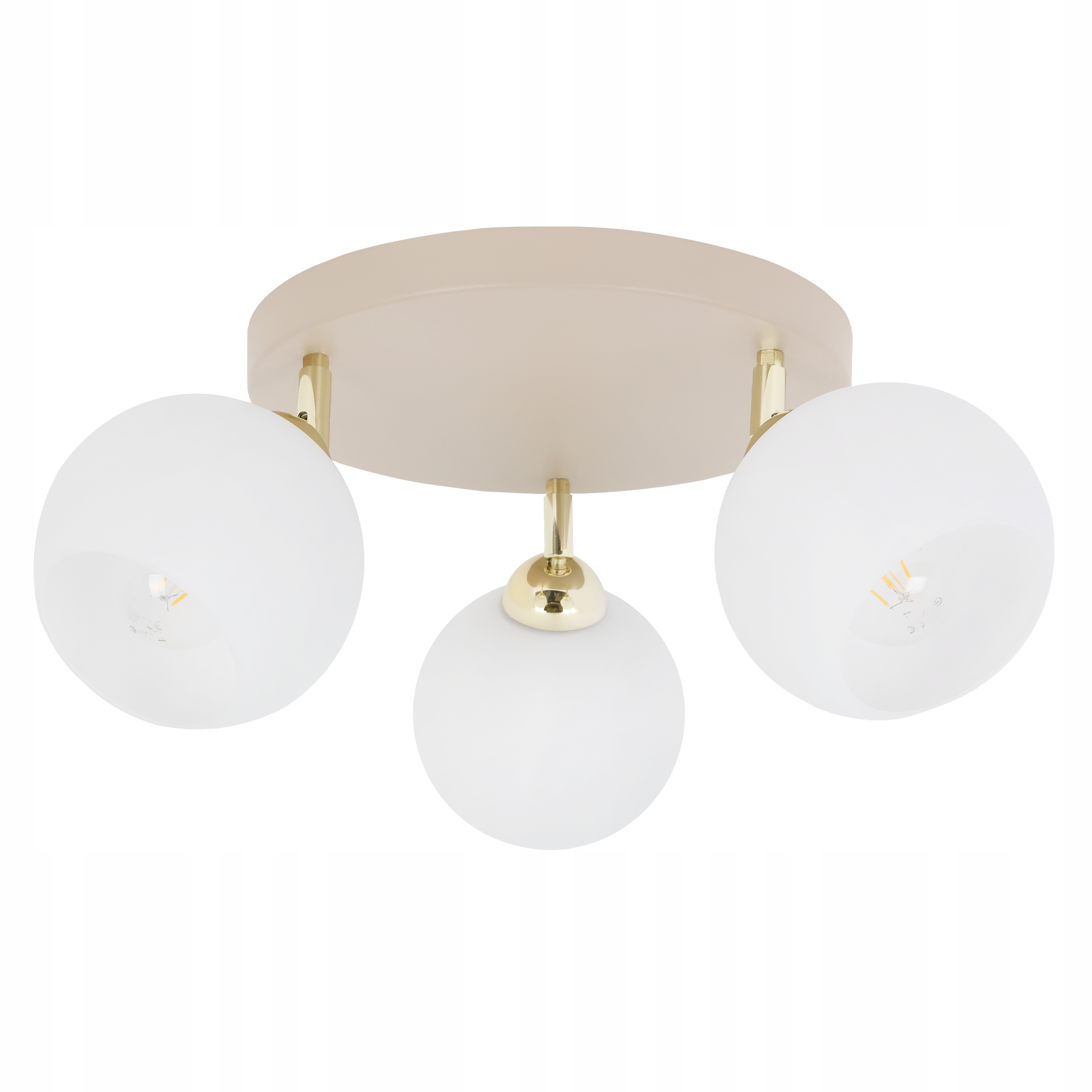 Stropná Lampa Stropné Svietidlo Kašmírová Sklenená Guľa Trojitá Do Kuchyne Kúpeľne