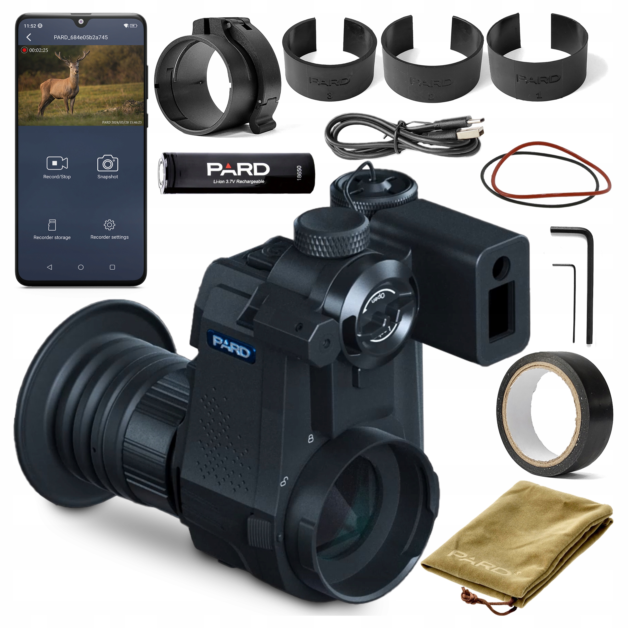 Крышка ночного видения для окуляра Pard NV007SP2-LRF 4K с дальномером