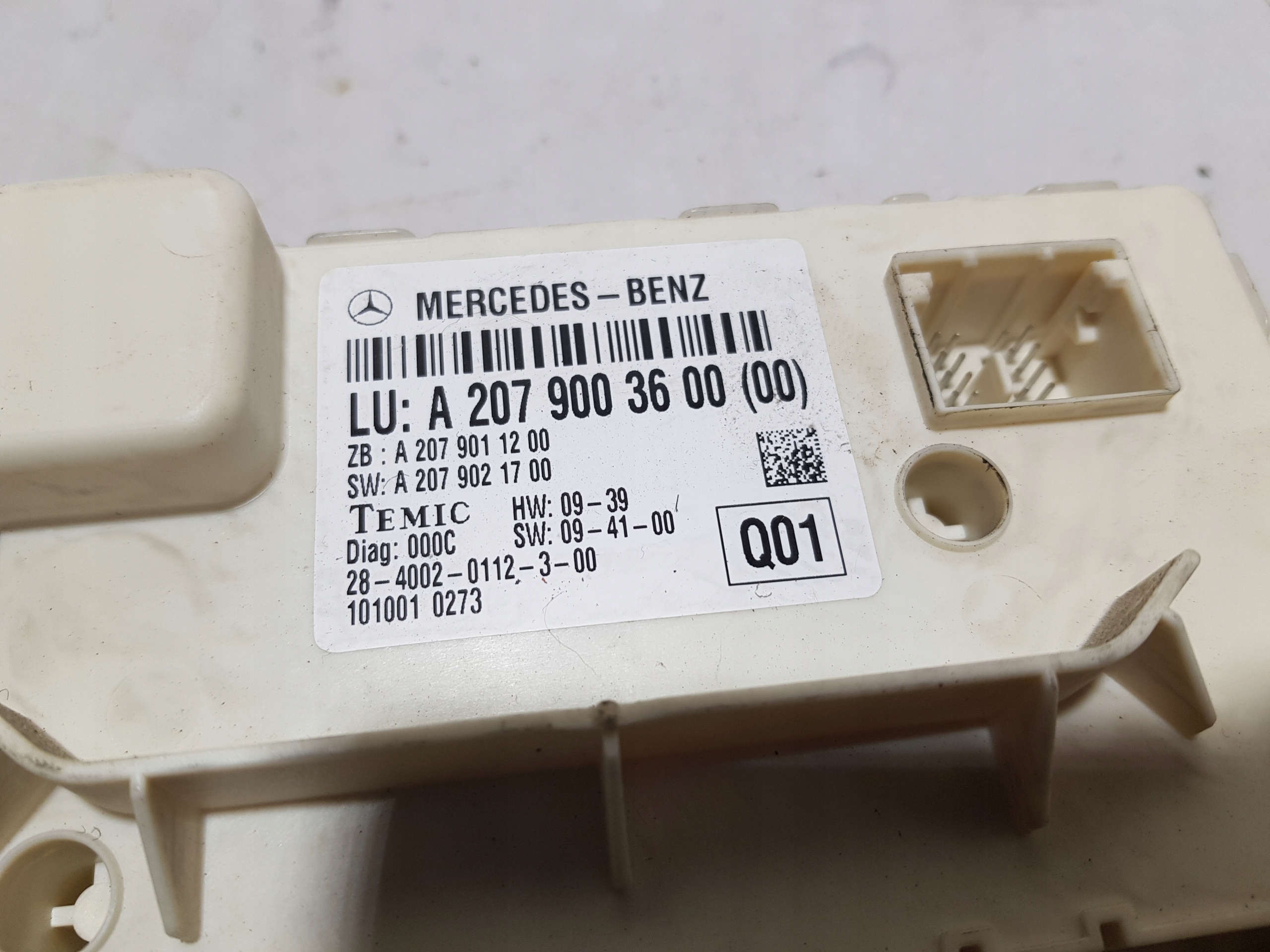 MERCEDES W207 module control unit SAM 2079003600