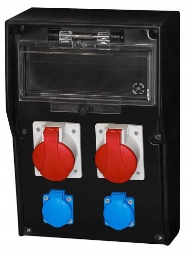 Gumový rozvádzač Lido 12S 2x16A 5p 2x250V