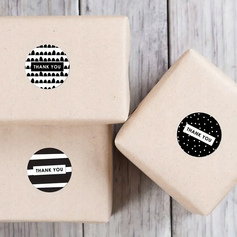 Naklejki Thank you czarne - 100 szt. Producent Inna