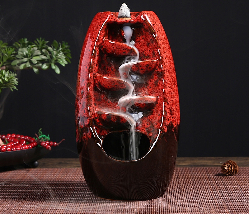 ZESTAW Kominek Zapachowy + 50 Kadzidełek 10 Zapachów BACKFLOW Kod producenta A011-20