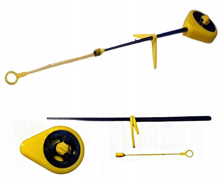 Wędka podlodowa Bałałajka Kiwok Gratis! 25cm Yellow WrocłaW