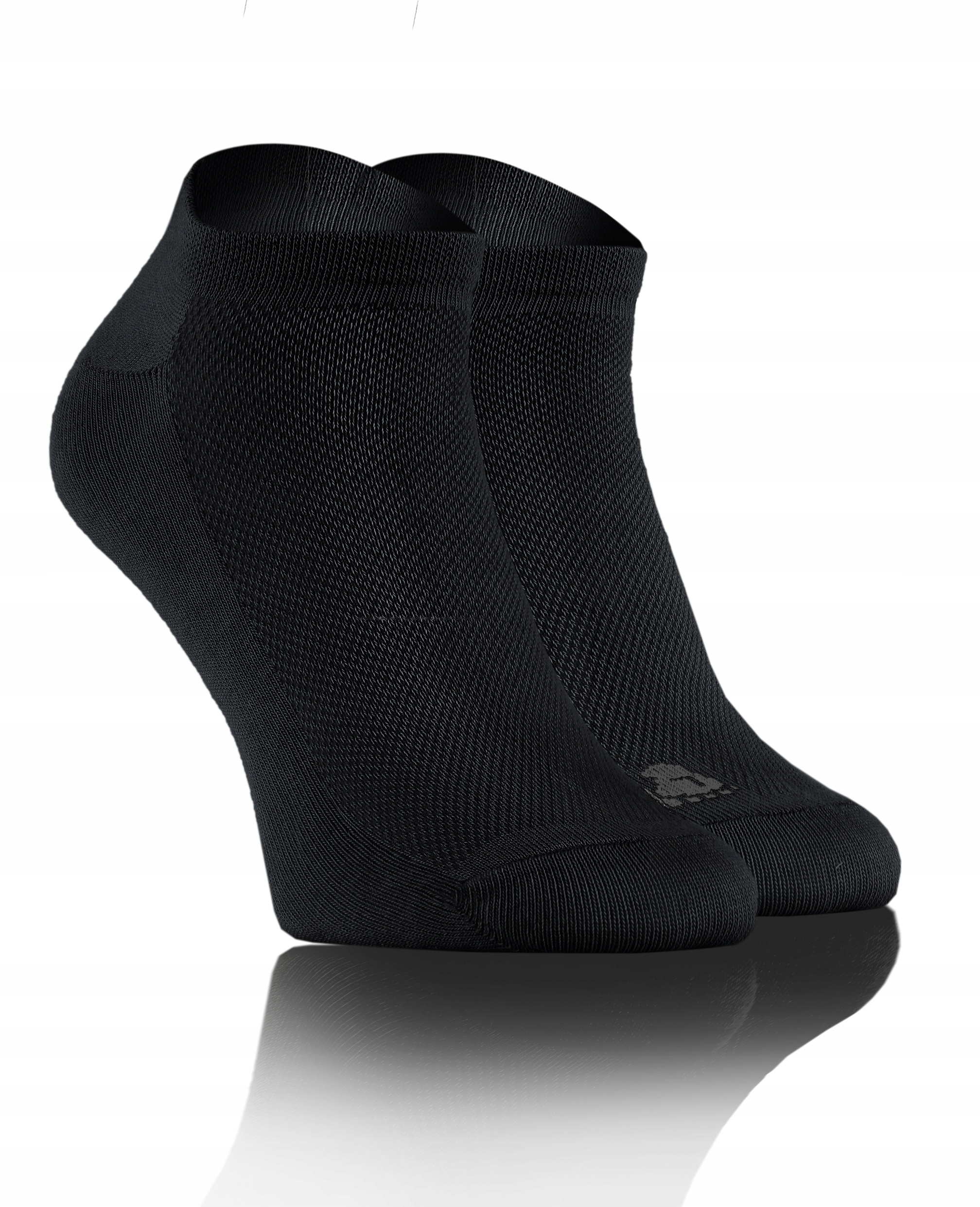 Sesto Senso Skarpety stopki Sneakers bawełniane oddychające Czarne 44-46