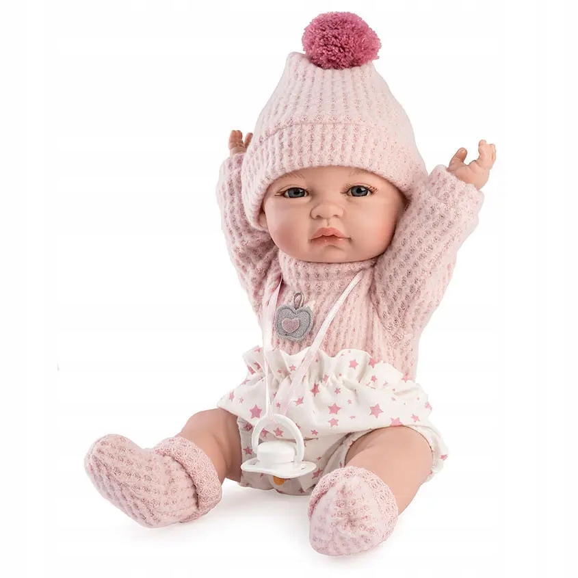 LALKA BOBAS W NOSIDEŁKU NIEMOWLAK 34CM HISZPAŃSKA Marka inna