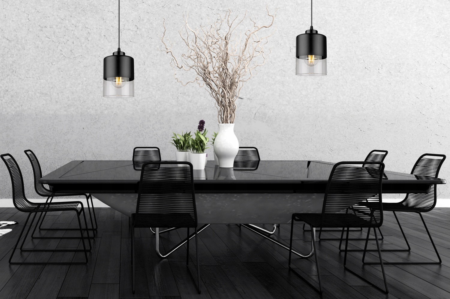 NOWOCZESNA LAMPA WISZĄCA SUFITOWA ŻYRANDOL SZKLANA Marka Light Home