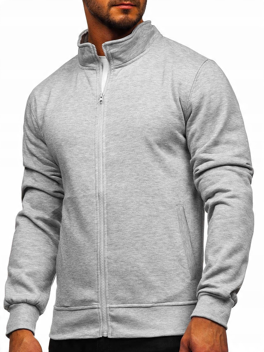 

Bluza Bez Kaptura Rozpinana Szara B2002 Denley_xl