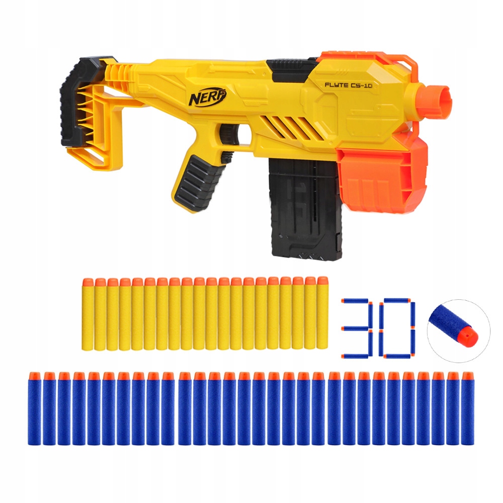 NERF PISTOLET FLYTE CS-10 AUTOMAT + 50x STRZAŁKI