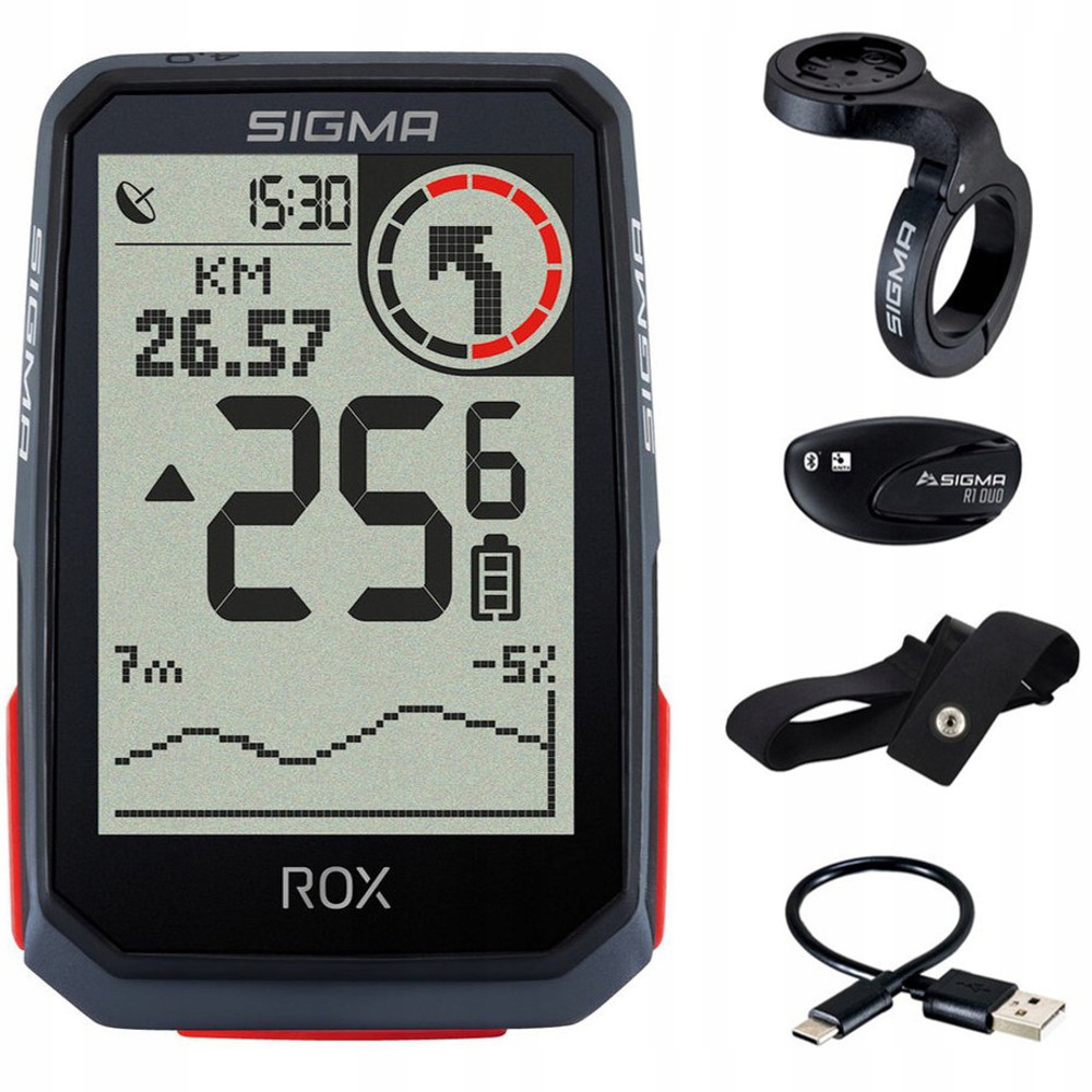 

Licznik rowerowy Gps Sigma Rox 4.0 czujnik tętna