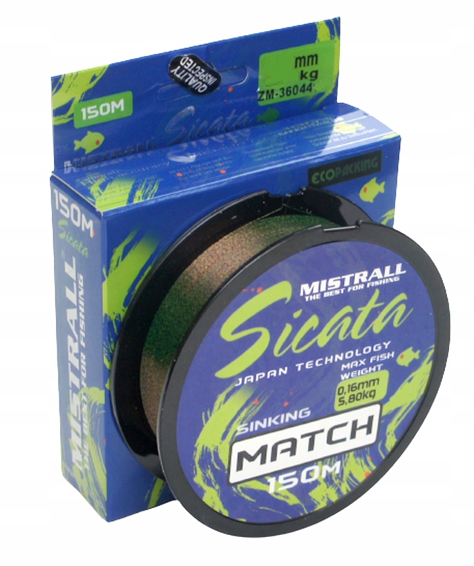 Żyłka Mistrall Sicata Match 0,22 mm 150 m Rodzaj żyłki