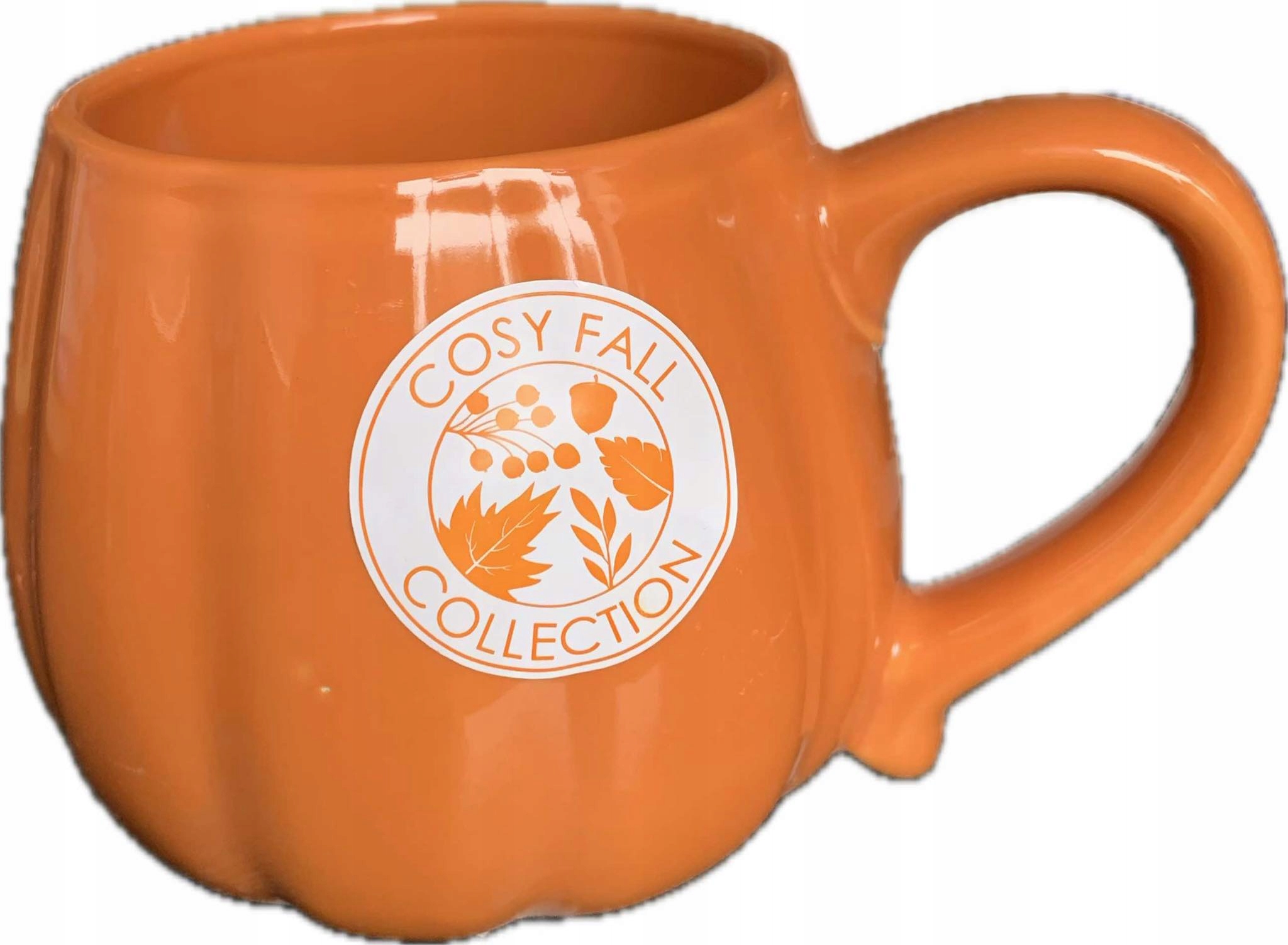 Kubek pomarańczowa dynia jesienny design 450 ml