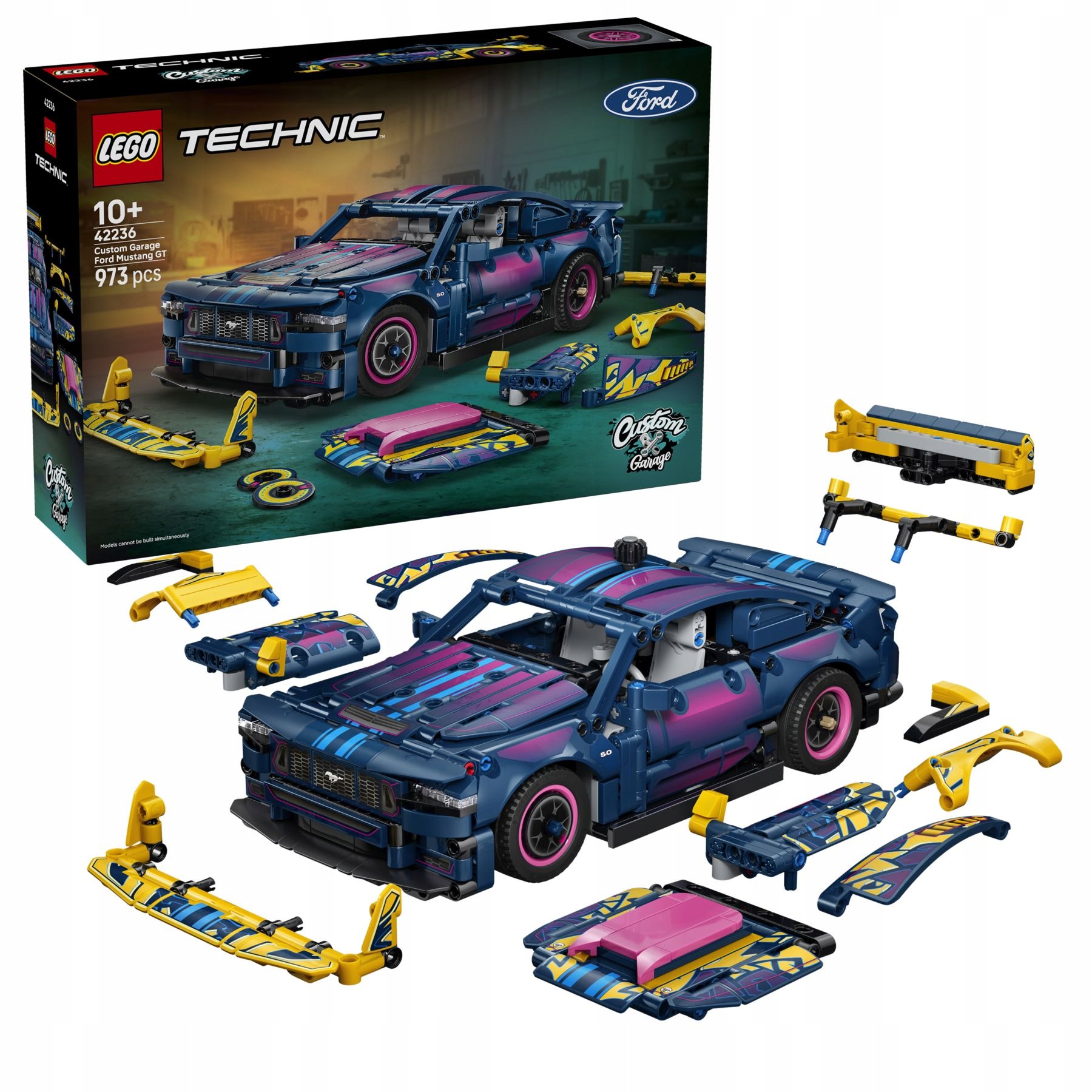 stavebnice Lego Technic 42236 Tuningová dílna: automobil Ford Mustang Gt