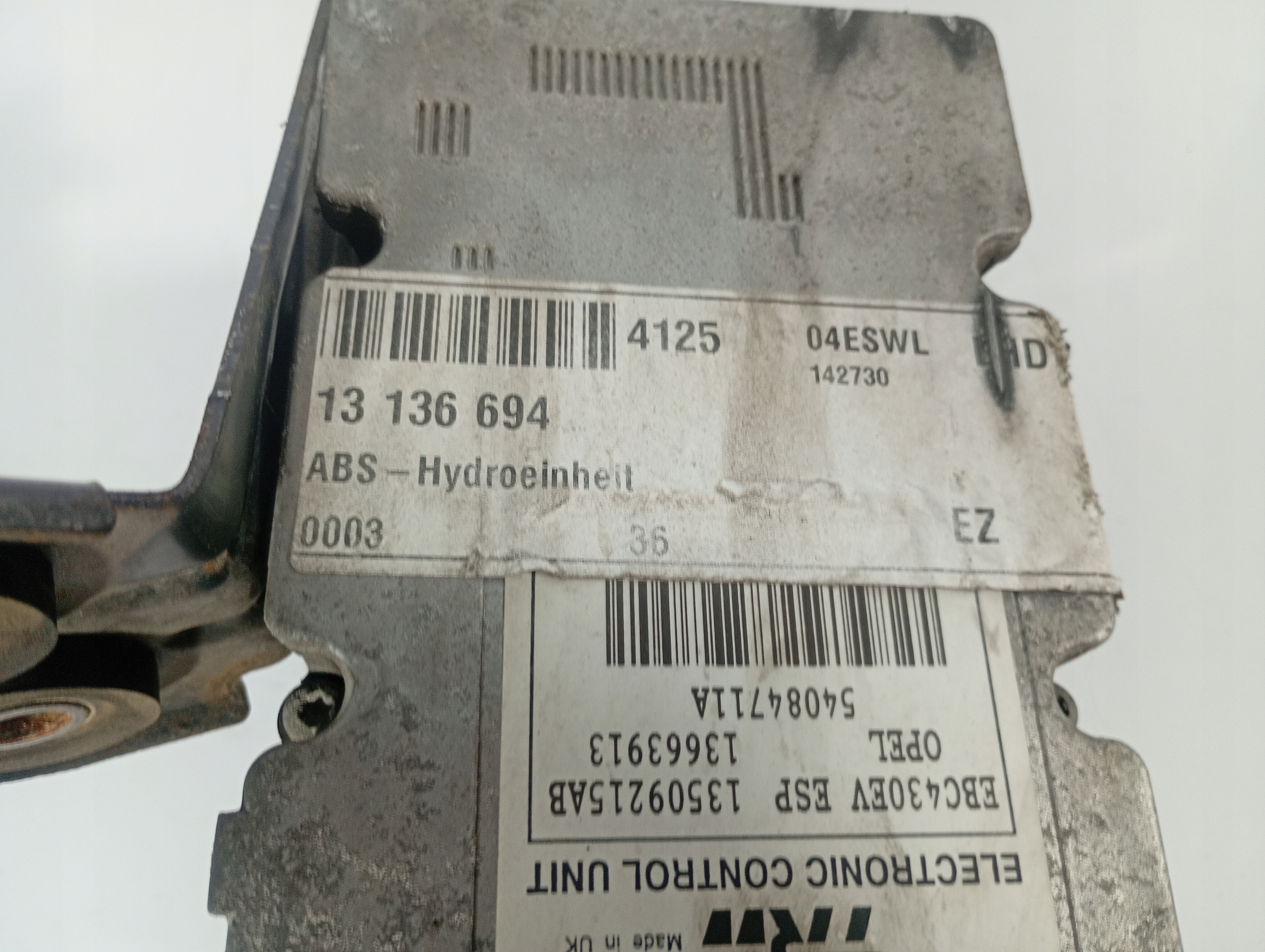 Opel SIGNUM 02-08 Pompa ABS OE 13136694