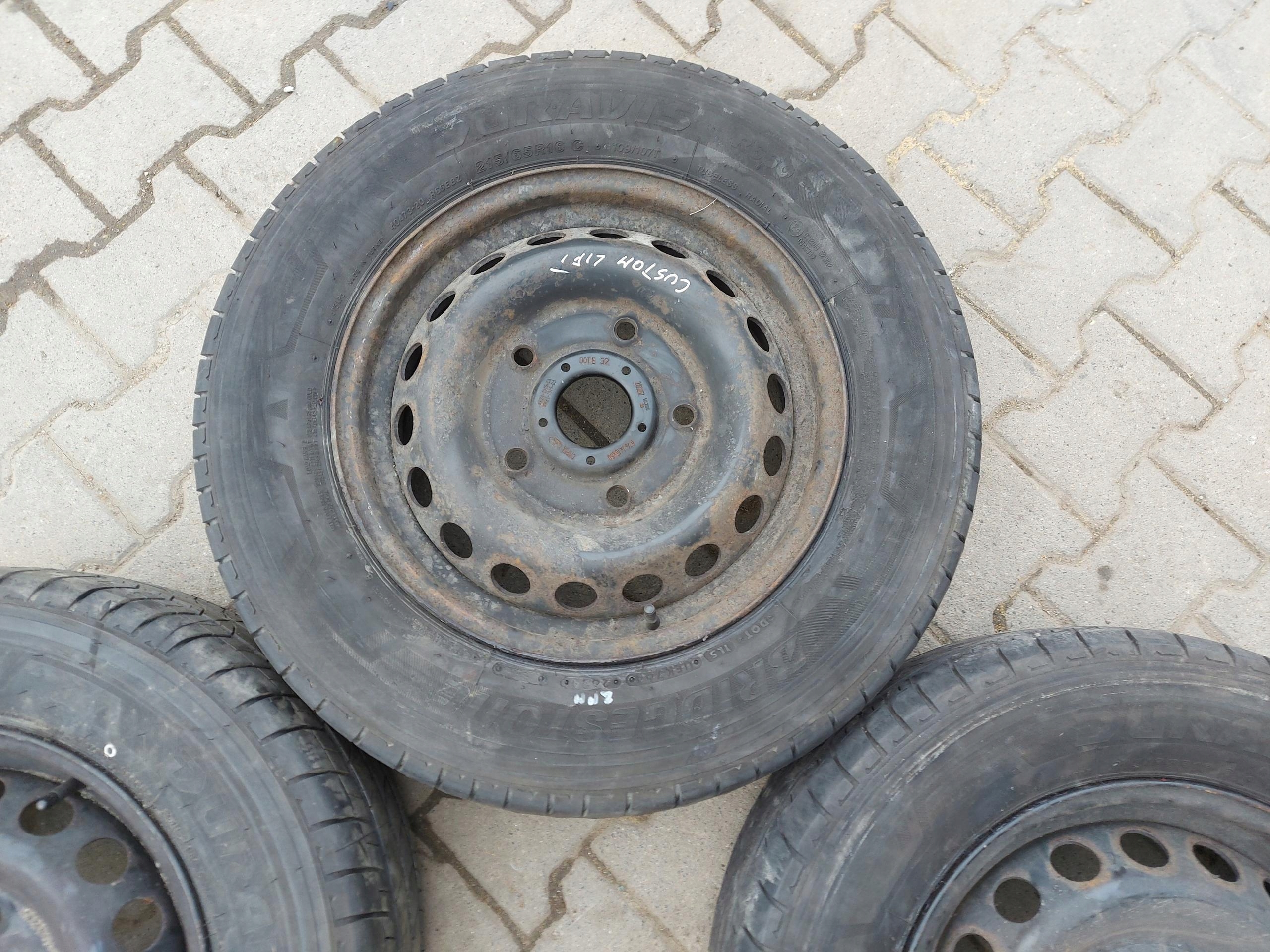 Ford Transit Custom MK8 wheels discs tyres komplet 215/65R16C KK21-1015-CA