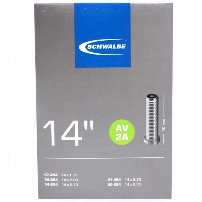 

Dętka Schwalbe 14x2.00 Av (av2a)