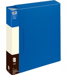 TECZKA OFERTOWA A4 ALBUM GRAND 80 KOSZULEK NIEBIESKA