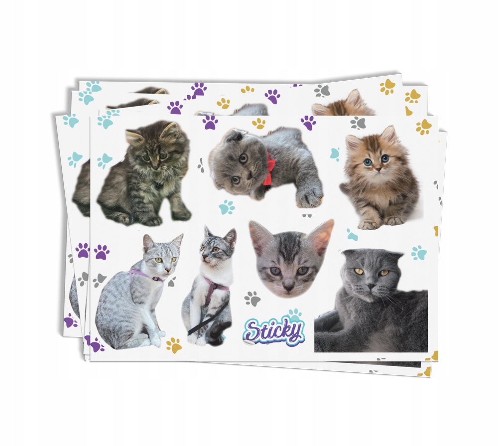 Arkusz naklejek z kotami na rower