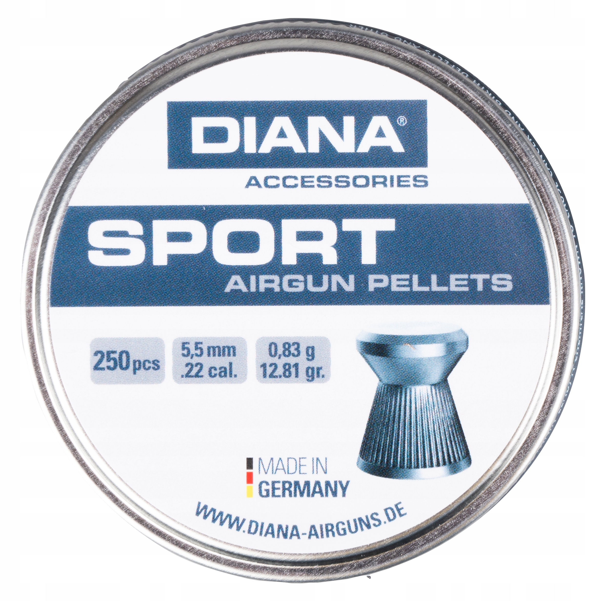 Śrut płaski Diana Sport 5,5 mm 250 szt.