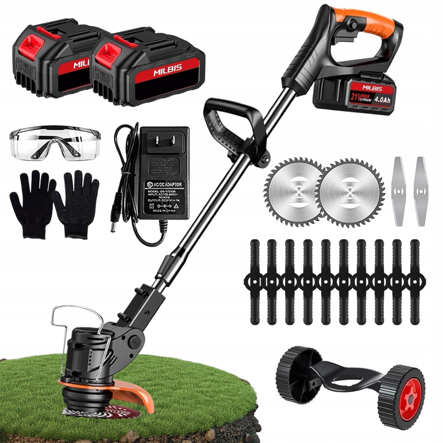 Aku Vyžínač Na Trávy 880 W 21 V 2XAKU 2600 mAh