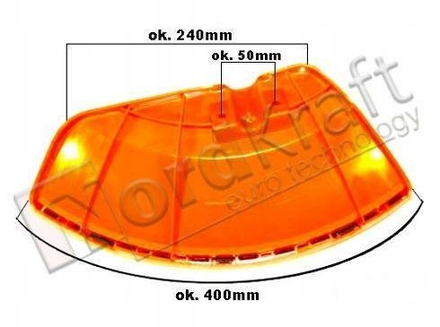 OSŁONA GŁOWICY Z NOŻYKIEM DO KOSY SPALINOWEJ Typ osłona
