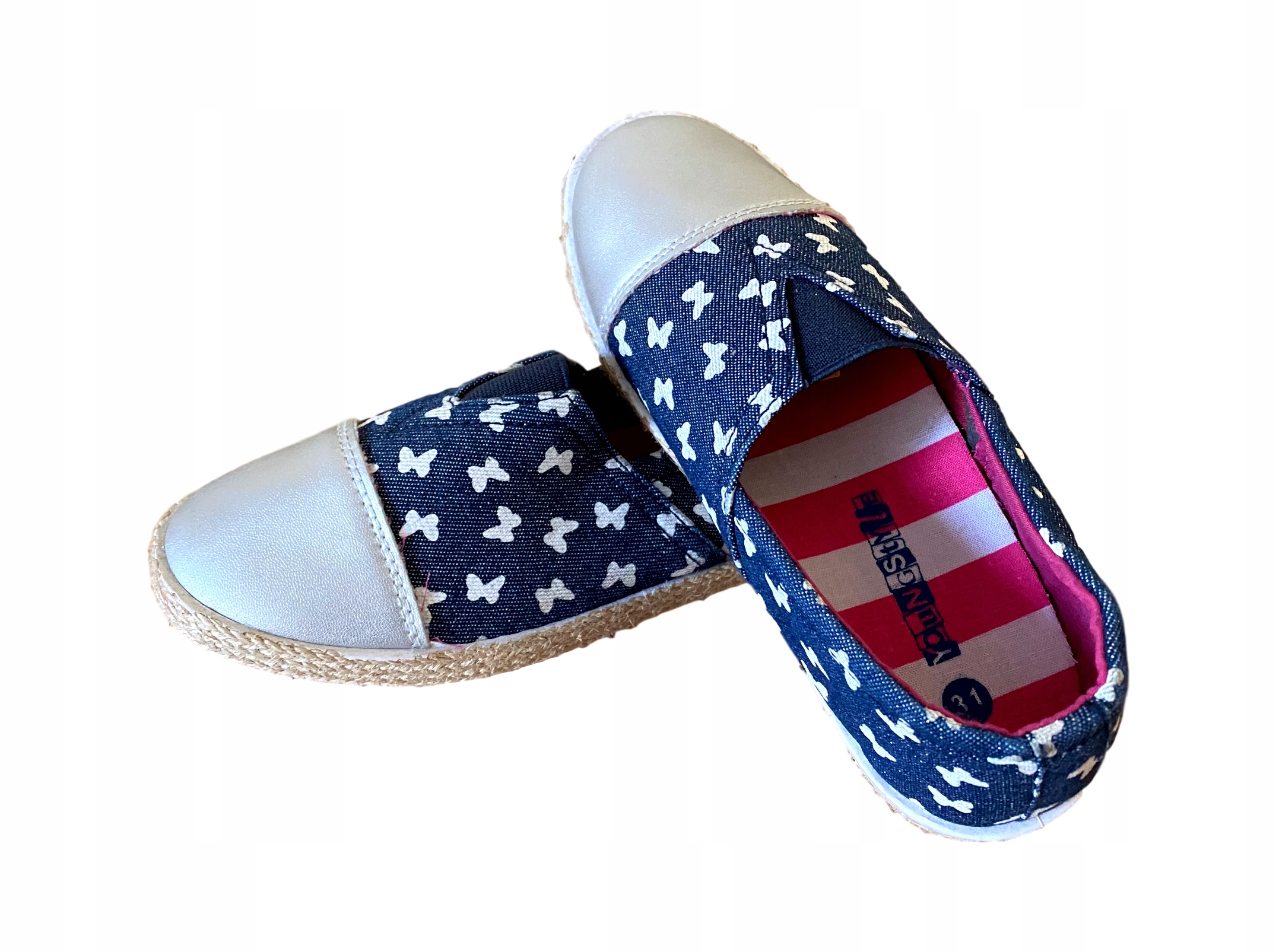 

Buty Dziewczęce trampki espadryle *33 wkł. 21 cm