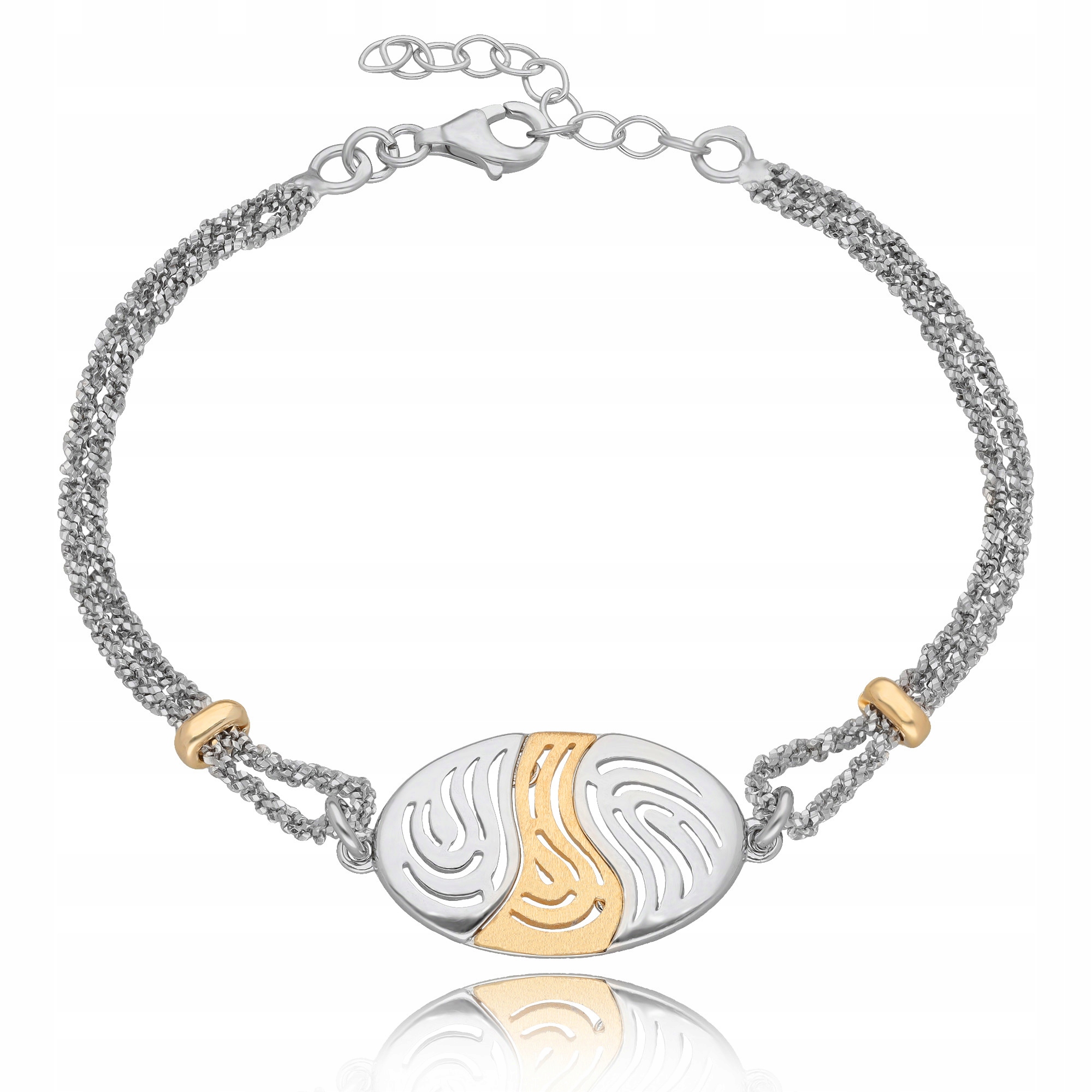 Dámský Náramek Na Ruku Stříbrný Pozlacený Stříbro 925