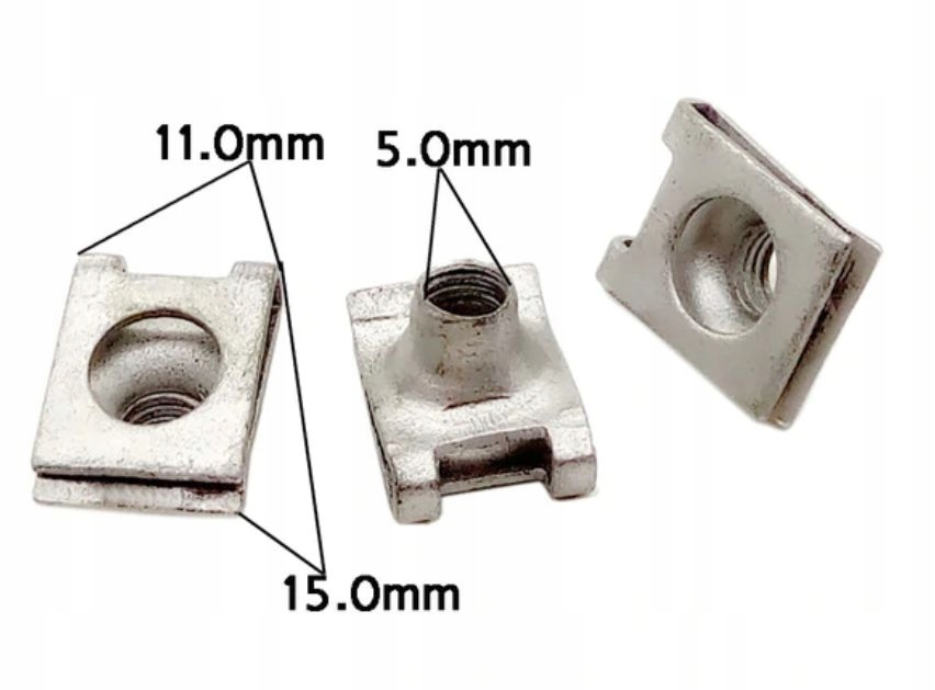 

Blaszki montażowe m5 uniwersalne 25 szt. 5 mm