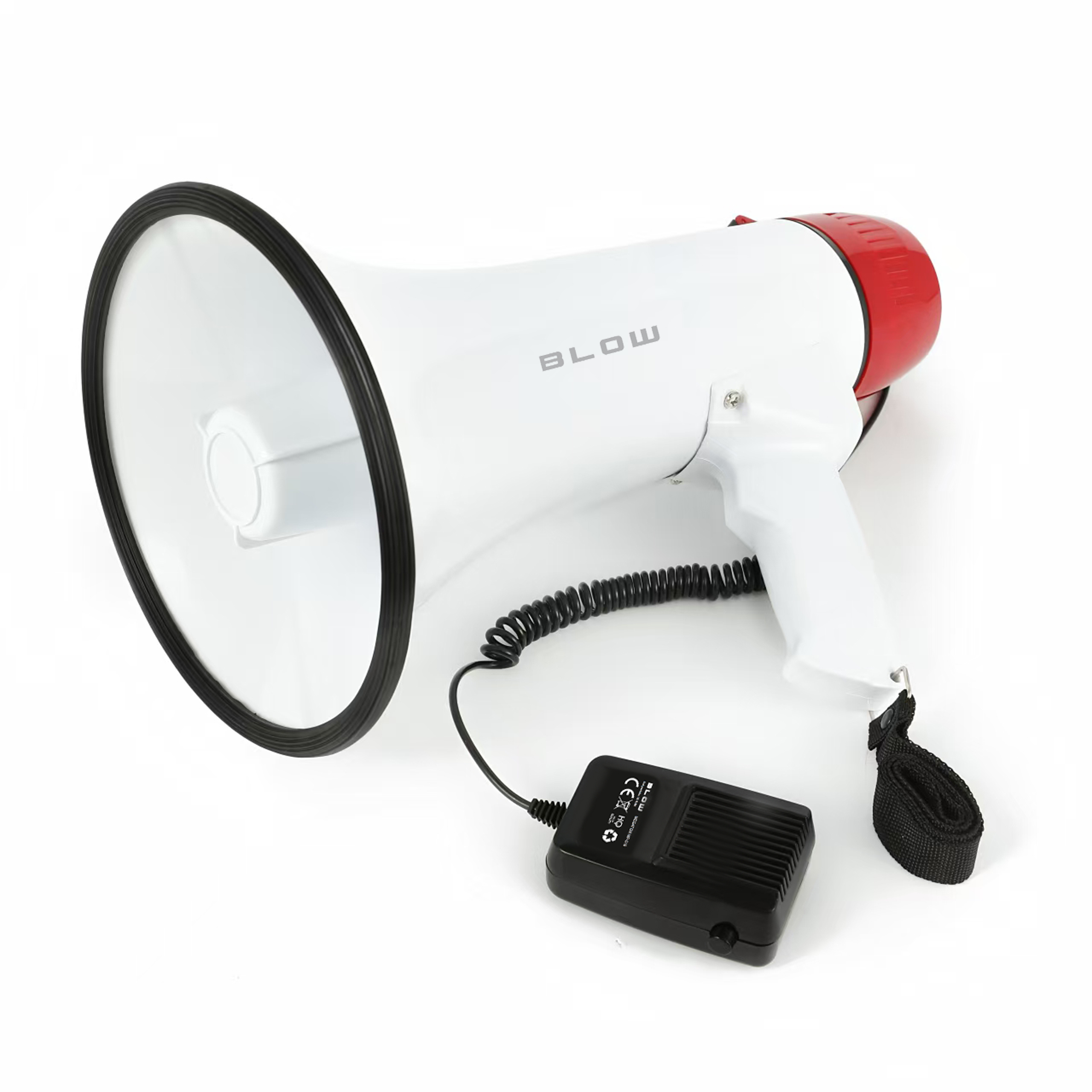 Siréna 20W Megafon Zesilovač Hlasu 108dB Přenosný Nahrávač Reproduktor Horn