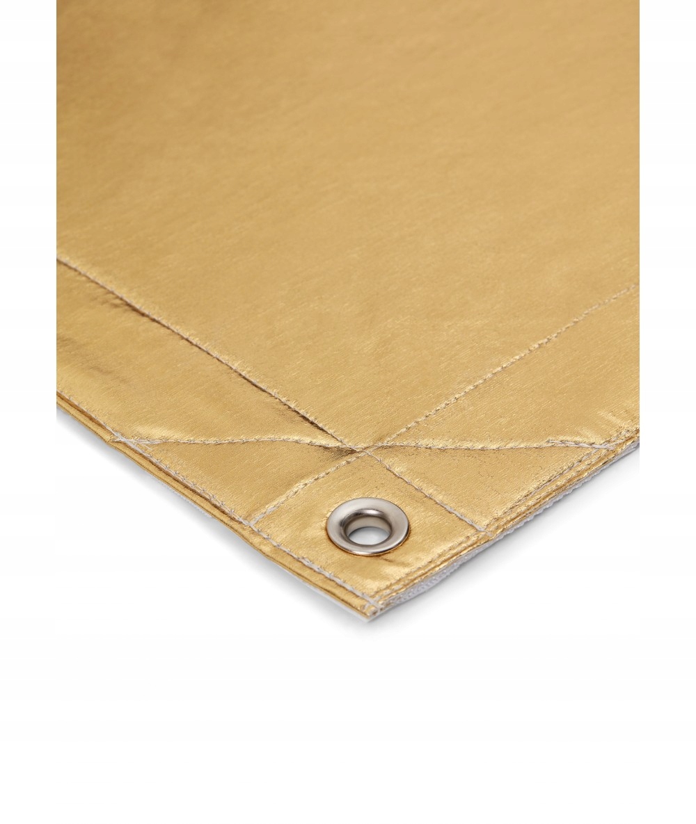 Zlatá Lame Lesklá Reflexní látka 122 cm x 122 cm