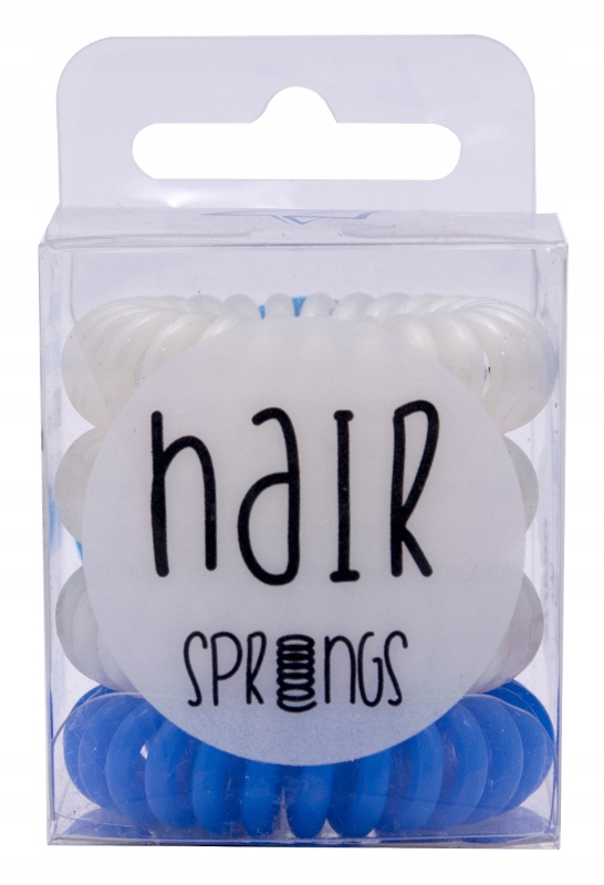 

Hair Springs Gumki sprężynki 3+1 Pearl & Blue