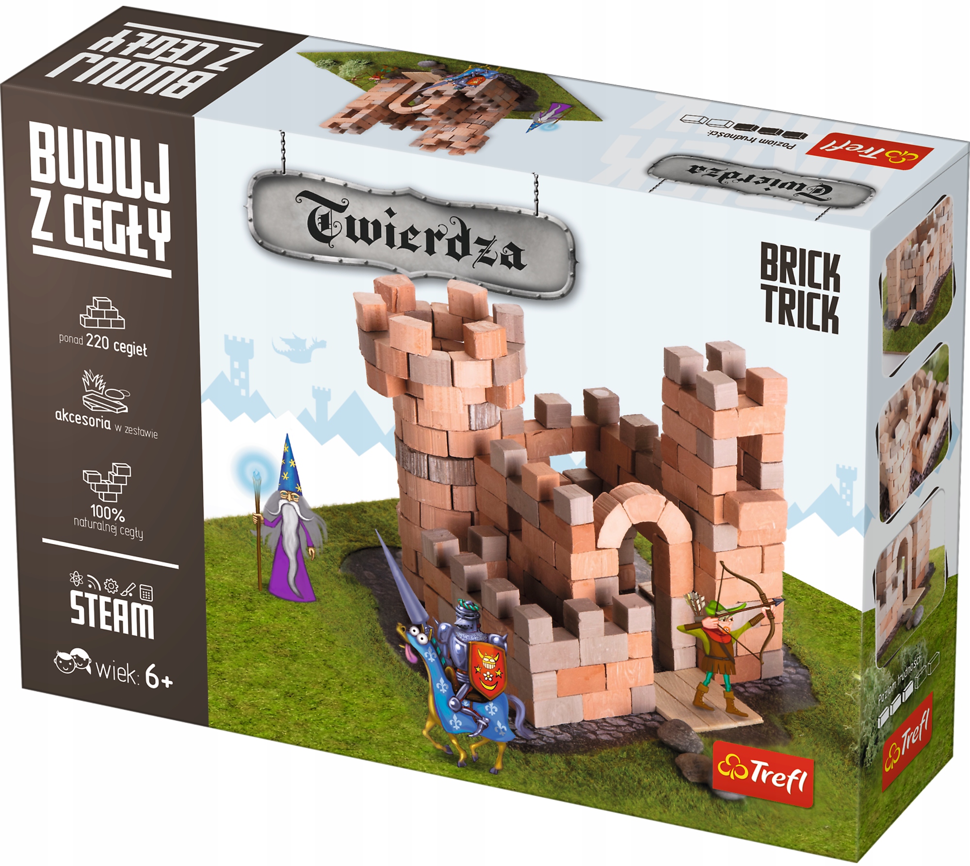 Puzzle 3D Buduj z cegły Twierdza M