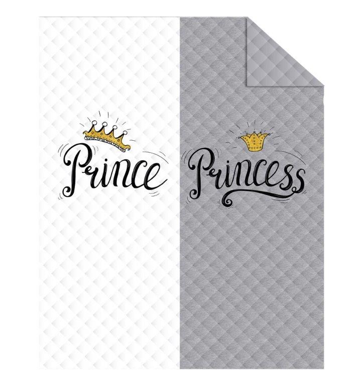 Přehoz na postel 200x220 k115 on král královna