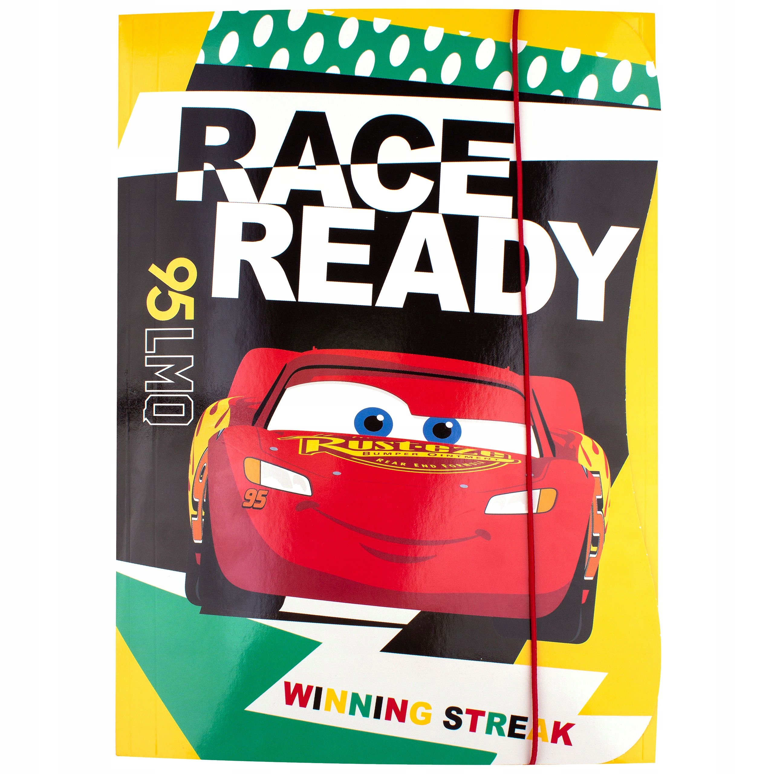 2X TECZKA Z GUMKĄ DLA CHŁOPCA CARS A4 BENIAMIN Format A4