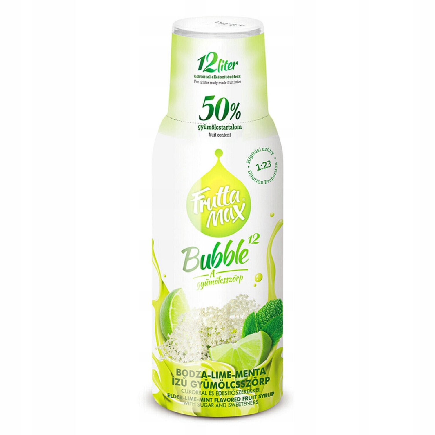 

Syrop FruttaMax Limonka Mięta 500 ml na 12litrów