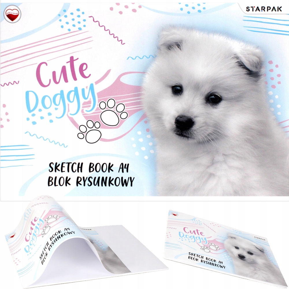 

Blok Rysunkowy Szkolny A4 20 Kartek Pies Piesek