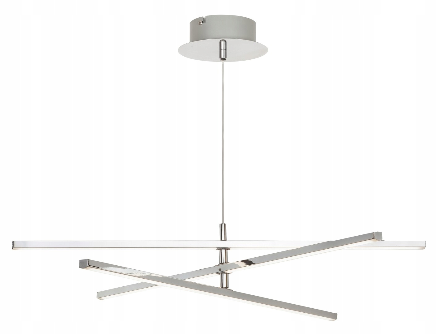 Led závěsné svítidlo lustr chrom moderní podélné nastavitelné 60 cm Rabalux