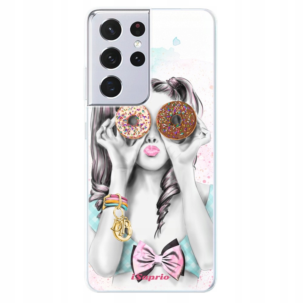 Silikonowe etui iSaprio Donuts 10 do Samsung Galaxy S21 Ultra