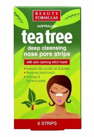

Beauty Formulas Paski oczyszczające tea tree 6szt