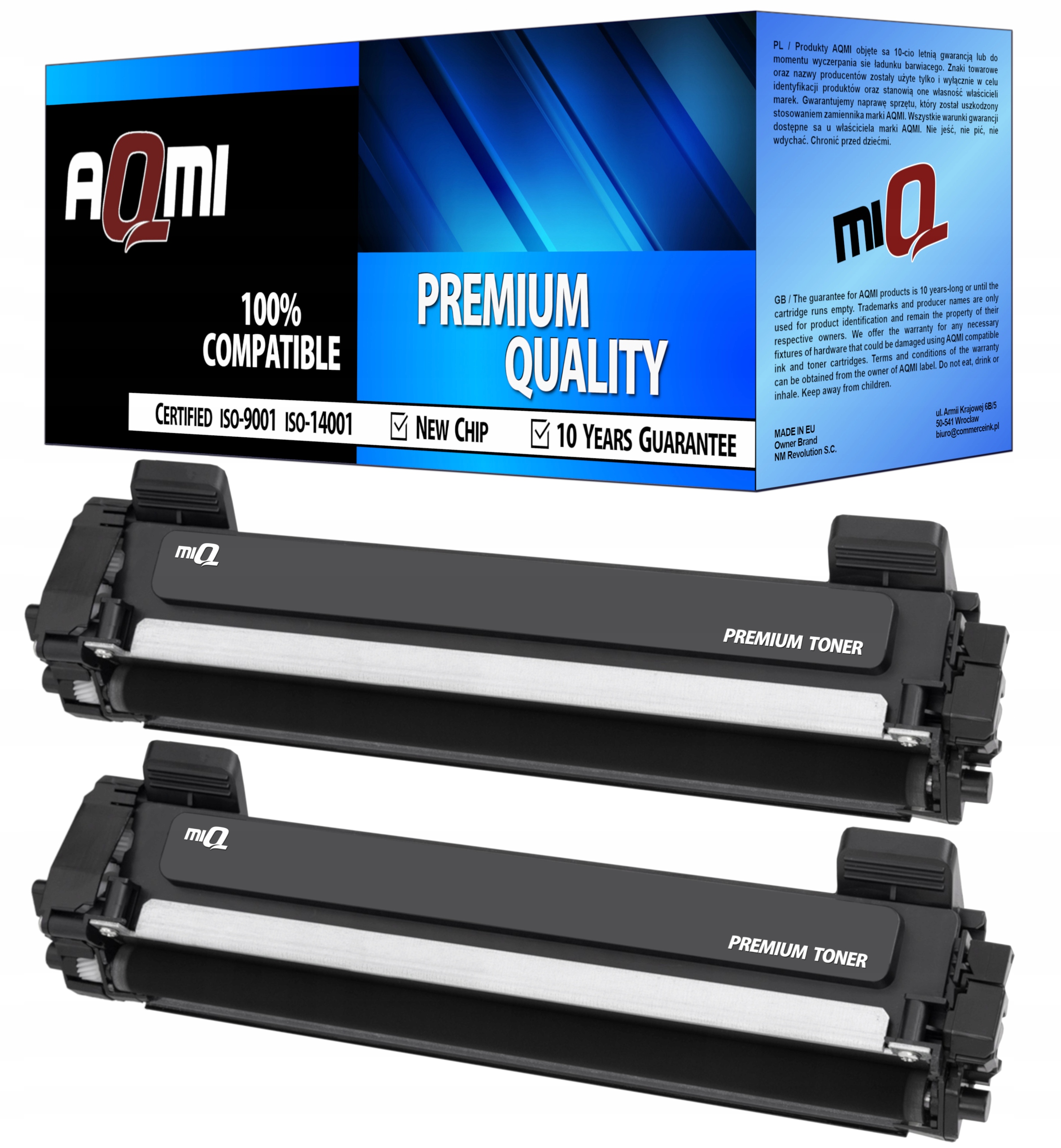 

2x Toner TN-1090 Do Brother HL-1222WE DCP-1622WE