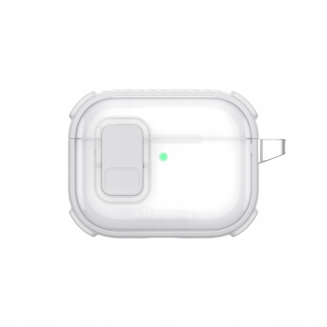 Etui Amazingthing Titan Pro Mag Case Clear do AirPods Pro 3 białe