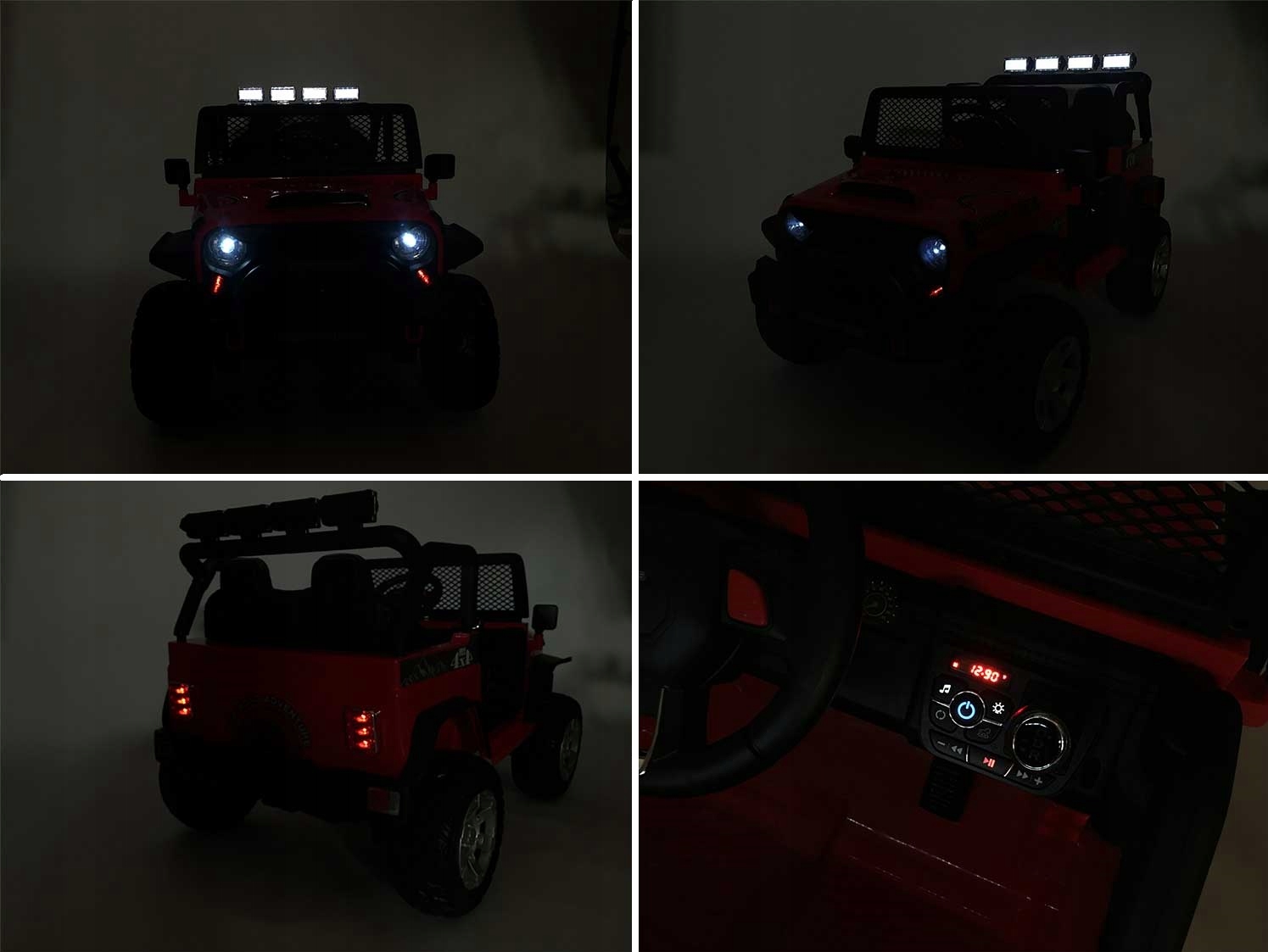 AUTO NA AKUMULATOR DLA DZIECI 4x4 EVA SKÓRA 2.4 Szerokość pojazdu 72 cm