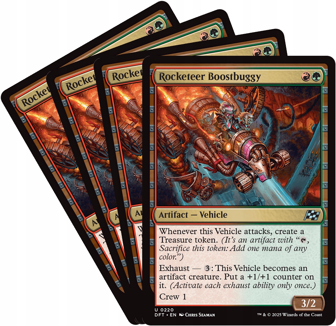 [mtg] Playset: 4x Rocketeer Boostbuggy (dft)
