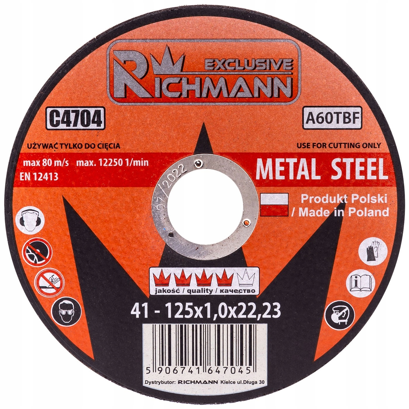 

Tarcza Do Cięcia Metalu Stali 125x1.0 Polska