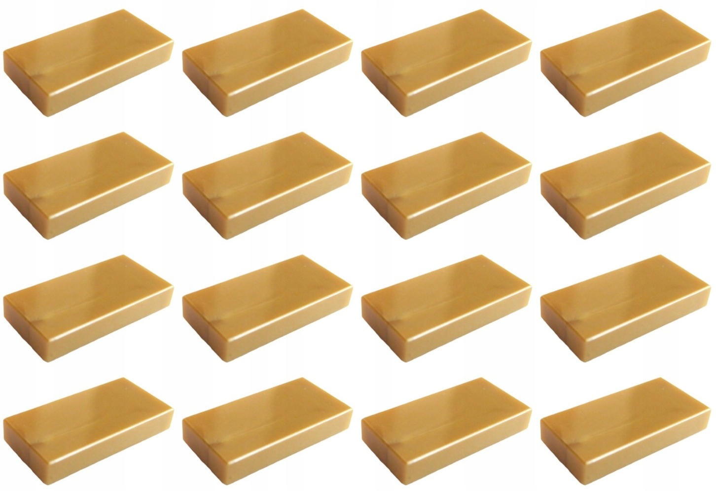 

Lego 3069b Tile 1x2 perłowa złota Nowa (4g) 16 szt