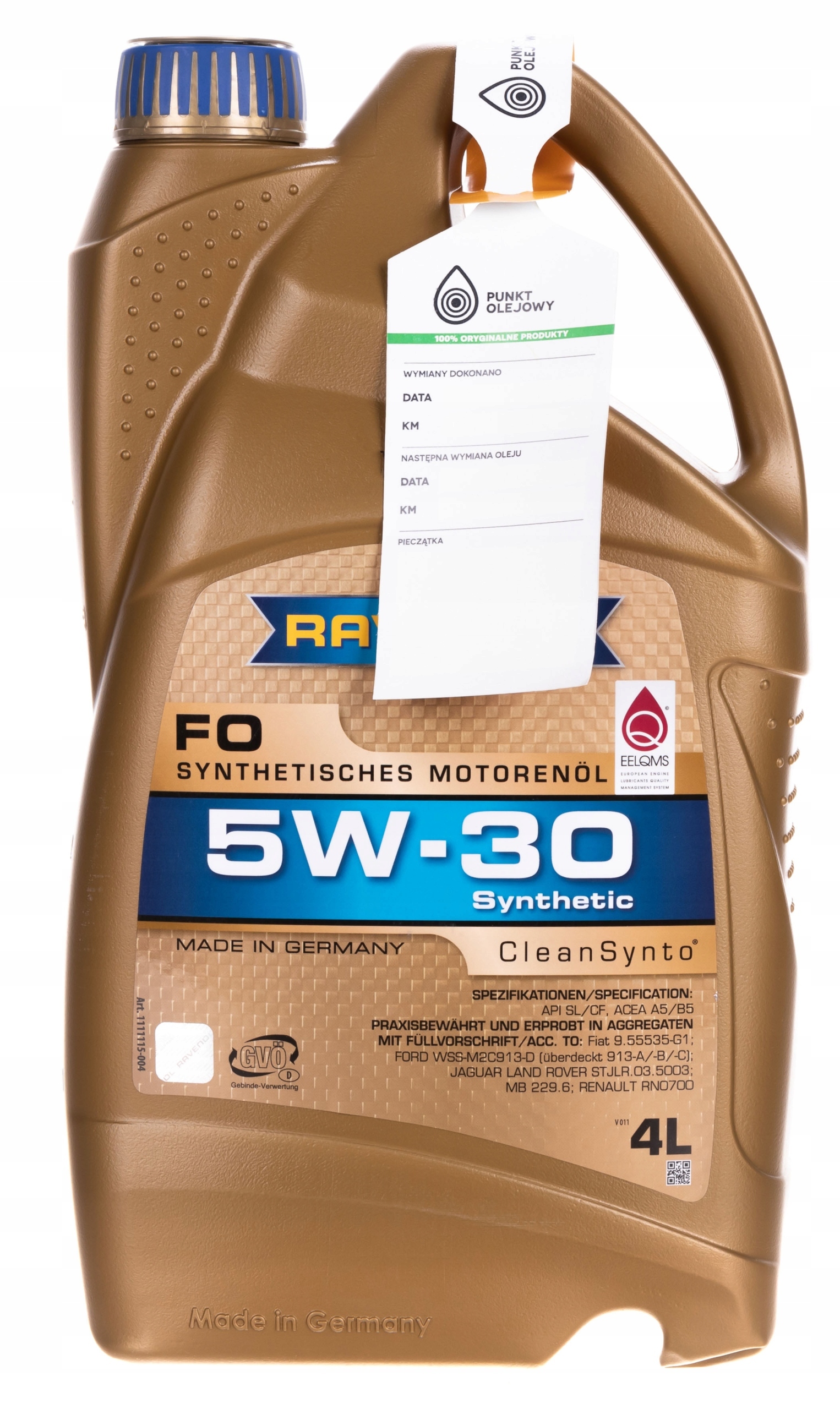 

Ravenol Fo CleanSynto 5W30 4L