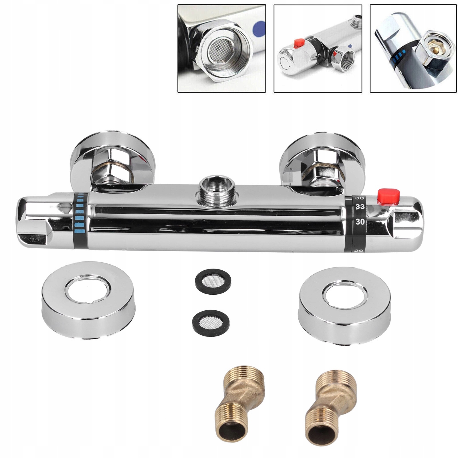 Sprchová Baterie S Termostatem Sprchová Termostatická Sprcha Chrom
