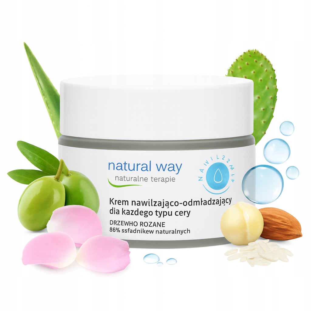 Hydratační a omlazující krém s 98 % přírodních složek – Natural Way