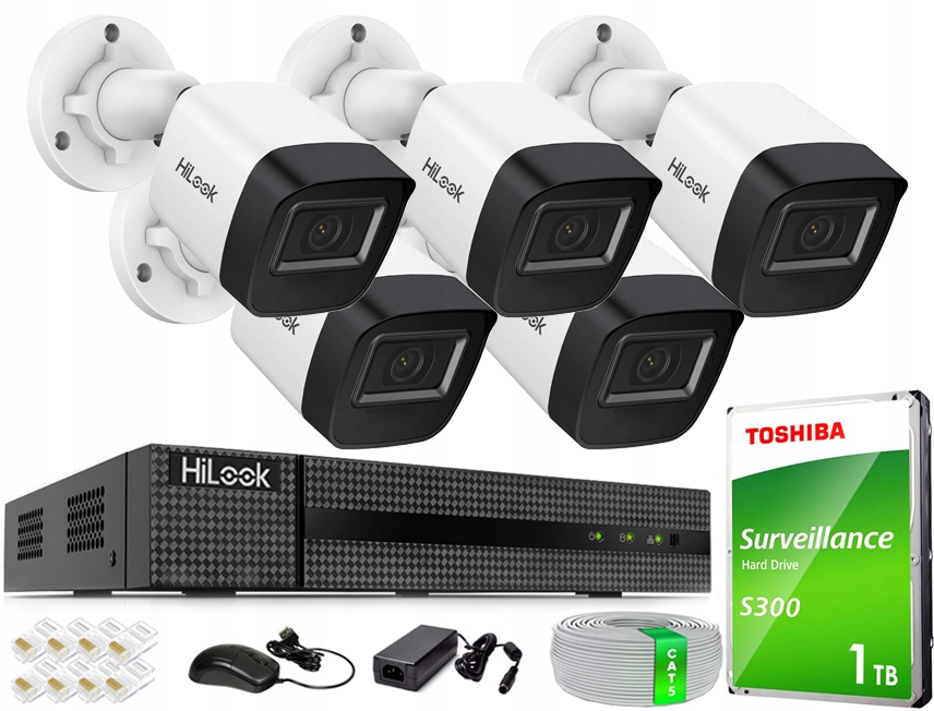 Sada monitorování Ip kamery 4Mpx IPCAM-B4-P Záznamník 8 kanálů PoE 1TB