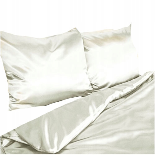 

Pościel satynowa 140x200+ 2x70/80 Moker Biała